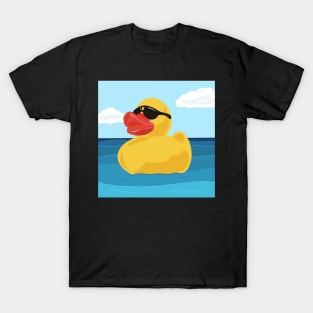 Yellow Rubber Duck in Sunglasses T-Shirt